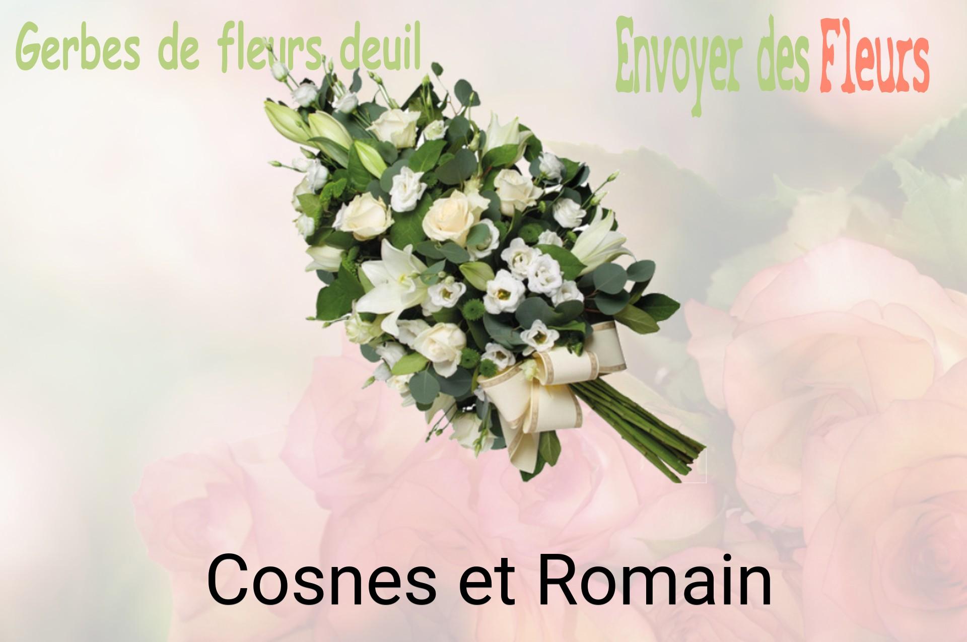 Gerbe de fleurs de deuil livrée à Cosnes-et-Romain